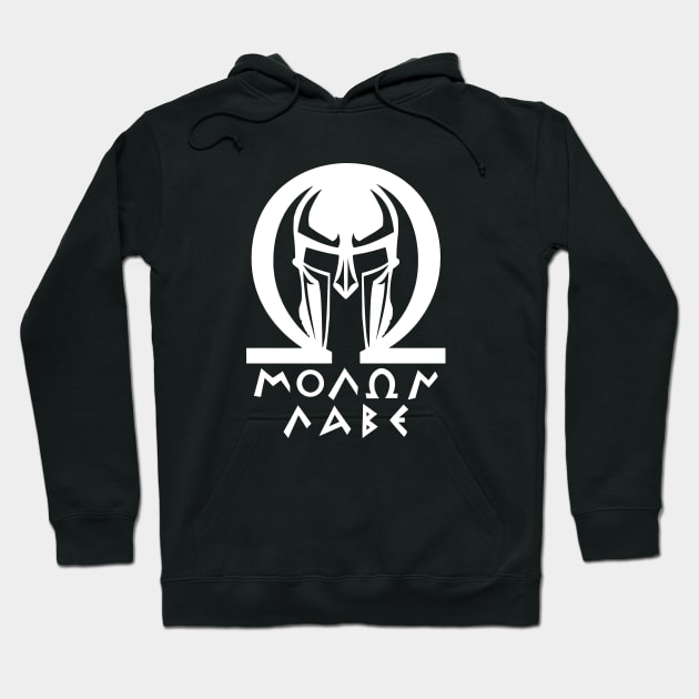 Mod.8 Molon Labe Greek Spartan Hoodie by parashop